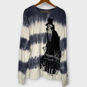 Haunted Mansion Hatbox Hat Box Ghost Long Sleeve T-Shirt Tie Dye Women's Size 3X
